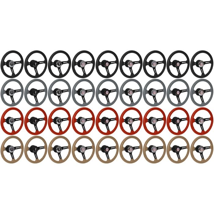 VSW Steering Wheel Kit Mustang 67-73 Leather 14” W/ HB