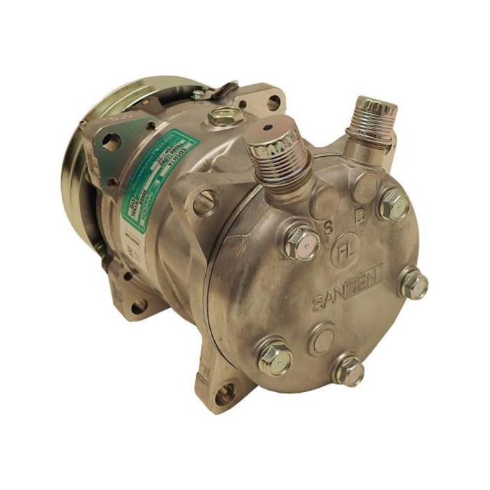 VINTAGE AIR 04808-VMA SANDENコンプレッサーSD508 Vintage Air Sanden SD508 Compressor w/ Double V-Groove Pulley Ford