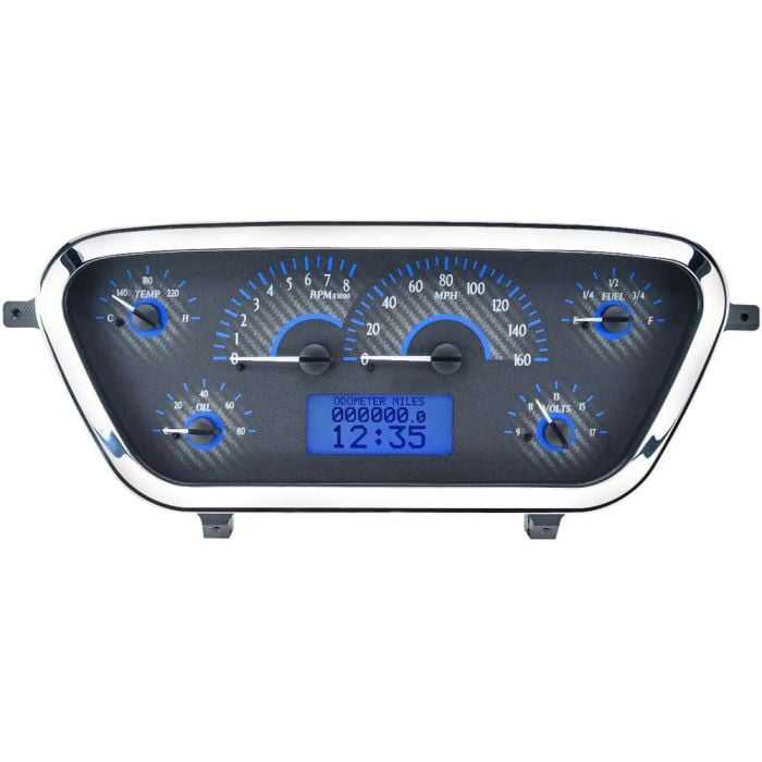 Dakota Digital F-100 Gauge System VHX Carbon Fiber Style Face 1953