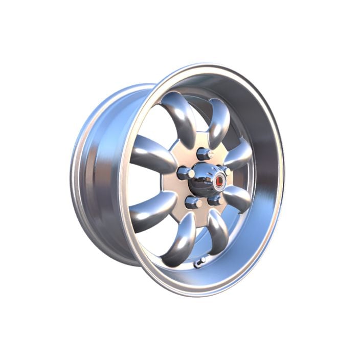 Legendary Wheel Co Minilite LW80 Alloy Wheel And Tire Package 15