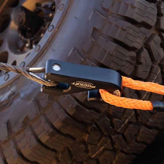 DV8 OFFROAD ウインチフック DV8 Offroad WBPF-01 Fairlead & Hook Pocket For Synthetic Rope Winches