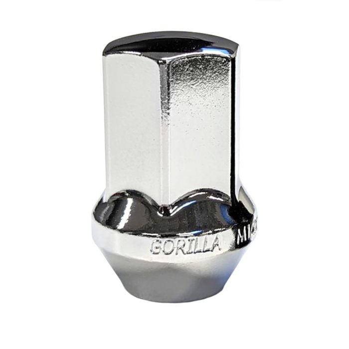 20-Pack Gorilla Bulge Acorn Lug Nuts - 14x1.5 Thread, Chrome, Lifetime Warranty 7 thumbnail image