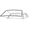 Scott Drake Windshield Weatherstrip Mustang 1965-1968