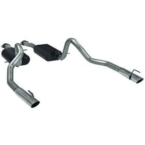 Flowmaster Cat-Back Exhaust Kit American Thunder 2-1/2” With 3” Stainless Steel Tips Mustang GT 1999-2004/Mach 1 2003-2004