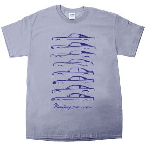 T-Shirt Short Sleeve Mustang Evolution Gray