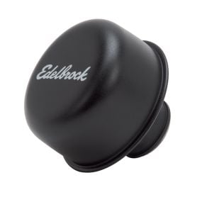 Edelbrock Valve Cover Breather Signature Series Black Push-In