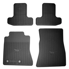 Ford Floor Mat Black Rubber Set Mustang 15-26