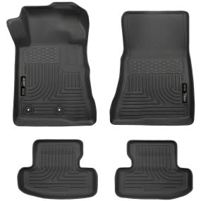 Husky Liners WeatherBeater Floor Liner Front/Rear Set Black Mustang 15-26