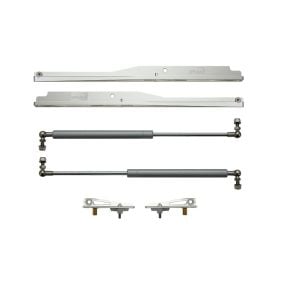 Drake Muscle Cars Hood Strut System AlumaLift Mustang V6/EcoBoost/GT 2015-2017