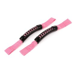 Rugged Ridge Headrest Grab Handle Pink Pair Jeep Wrangler JK 2007-2018