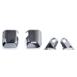 Rugged Ridge Exterior Mirror Covers Chrome Pair Jeep Wrangler JK 2007-2018