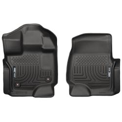 Husky Liners WeatherBeater Floor Liner Front Black Pair SuperCab/SuperCrew F-150 2015-2023/ F-150 Raptor 2017-2023