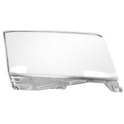 Door Glass With Frame And Glass Carrier Clear Driver Side Convertible Mustang 1965-1966