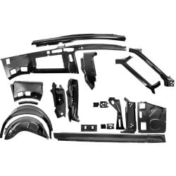 Quarter/Door Frame Assembly Kit Passenger Side Fastback Mustang 1967-1968