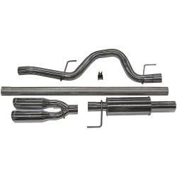 Roush Cat-Back Exhaust Kit 3" Stainless Steel With Dual 4" Tips 3.5/5.0/6.2L F-150 2011-2014