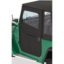 Bestop Fabric Door 2-Piece Black Pair For Use With Supertop Soft Top Bronco 1966-1977