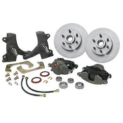 Classic Performance Products Front Disc Brake Kit With Standard Rotors/ 2-1/2" Drop Spindles For 6x5.5 Lug Pattern Chevrolet C10 1963-1970