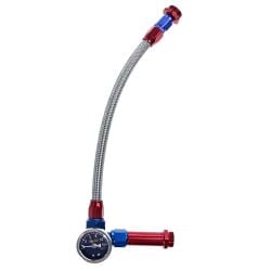 Russell Fuel Line With Pressure Gauge For Holley 4150 Carburetors