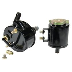 Classic Performance Products Power Steering Pump Black With Remote Canister/ Housing Big Block Chevy Chevrolet C10 1968-1972