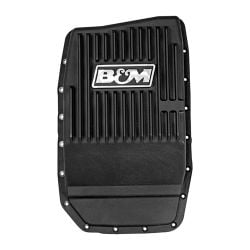 B&M Transmission Pan Cast Aluminum Black Deep For 6R80 Automatic Transmission F-150 2009-2017
