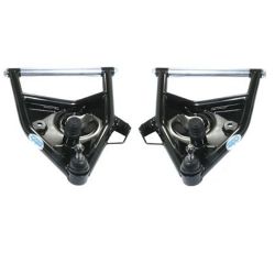 Classic Performance Products Lower Tubular Control Arm Gloss Black Powder Coated Pair For Air Bags Chevrolet C10 1971-1987