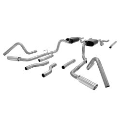 Flowmaster American Thunder Crossmember-Back Exhaust Kit Stainless Steel 2-1/2” Chevrolet C10/C15 1967-1972