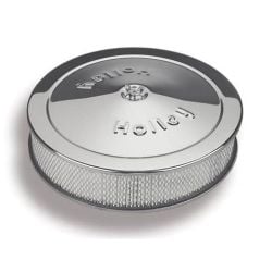 Holley Air Cleaner 14" Round Chrome For 4-Barrel Carburetors