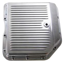 CJ Classic Trucks Transmission Pan Aluminum Finned Polished For Turbo 350 Transmission