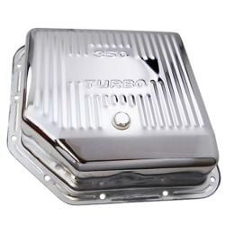 CJ Classic Trucks Turbo 350 Automatic Transmission Pan Steel Deep Finned Chrome C10 1960-1987