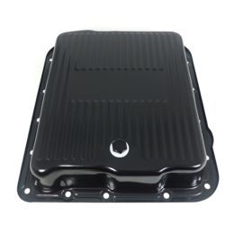 CJ Classic Trucks Automatic Transmission Oil Pan Deep Black Steel Finned 700R4/4L60E