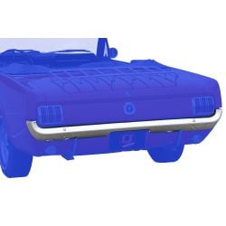 1965-1966 Ford Mustang Front & Rear Chrome Bumper Set - Premium Quality, Full Kit