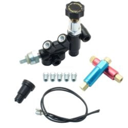 CJ Classics Brake Proportioning Valve Kit Adjustable Black Disc/Drum