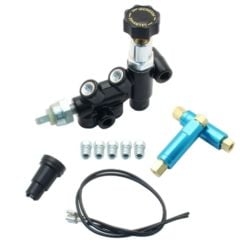 CJ Classics Brake Proportioning Valve Kit Adjustable Black Disc/Disc
