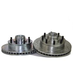 Baer Brakes Sport Brake Rotor Slotted/Drilled Zinc Plated 12.50" Wide 1.285" Thick Front Pair 8-Lug Chevrolet/GMC C2500/C3500 1992-1998