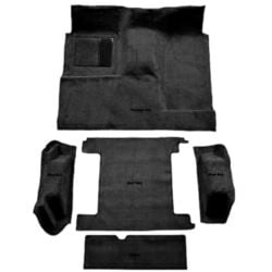 ACC Carpet Cut Pile Black Complete Kit Bronco 1977