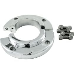 Borgeson Floor Mount Split Swivel Polished Aluminum For 2” Columns
