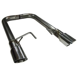 MRT Axle-Back Exhaust Kit Street Race Stainless Steel With 4" Polished Tips Without Active Exhaust Mustang V6 2015-2017/ EcoBoost 2015-2023
