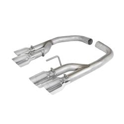 MBRP Axle-Back Exhaust System Pro Series 2-1/2" Stainless Steel With 4" Polished Quad Exhaust Tips Without Active Exhaust Mustang GT 2018-2023