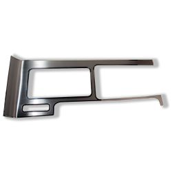 American Car Craft Center Console Trim Plate Manual Mustang 10-14 Brushed Stainless Steel w/ Polished Trim