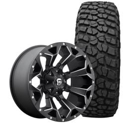 Fuel Assault Wheel And Tire Package Matte Black/ Milled 18