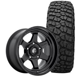 Fuel Shok Wheel And Tire Package Matte Black 17