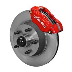 Wilwood Front Disc Brake Kit Dynalite 4-Piston Red 11.3" Mustang 1970-1973