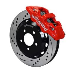 Wilwood Red 14" W6A 6 Piston 2pc Disc Brake Kit Mustang 05-14