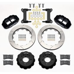 Wilwood Superlite 6R Forged Narrow Front Big Brake Kit F-100 68-72 Black W/ 12.88” Slotted Rotors