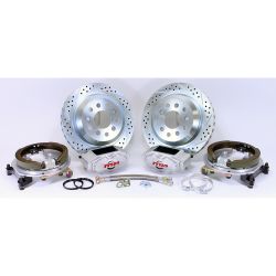Master Power Rear Disc Brake Conversion Kit Pro Driver Series For 8"/9" Small Bearing Rear End Mustang 1965-1973