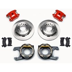 Wilwood Rear Brake Kit D154 With Parking Brake/Red Calipers Chevrolet C10 1963-1987