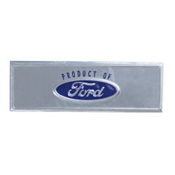 Scott Drake Door Sill Plate Decal Silver/ Blue Mustang 1968-1973