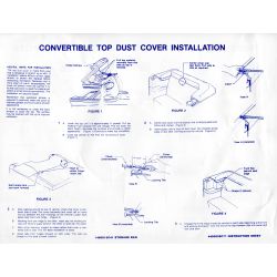 Jim Osborn Reproductions Dust Cover Instructions Mustang Convertible 1985-1991
