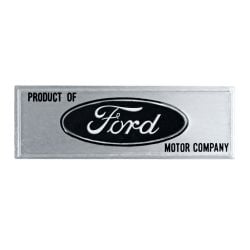 Door Sill Plate Decal Black Mustang 1965-1966