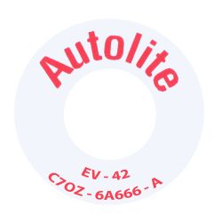 Decal PCV Ring 170/200 Mustang 1964-1970